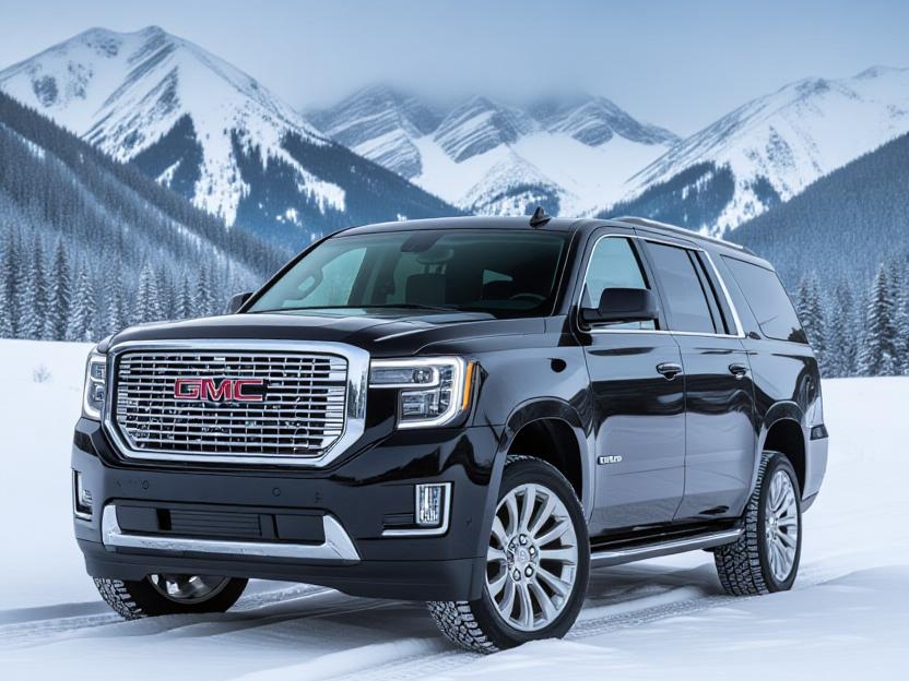 Black premier full-size SUV