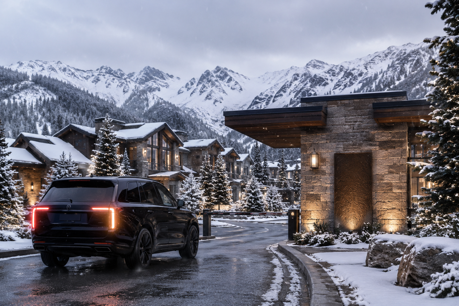 Black GMC Yukon luxury SUV