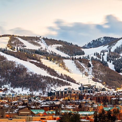 a mountain range with a mountain range with XE Park City's luxury transportation.